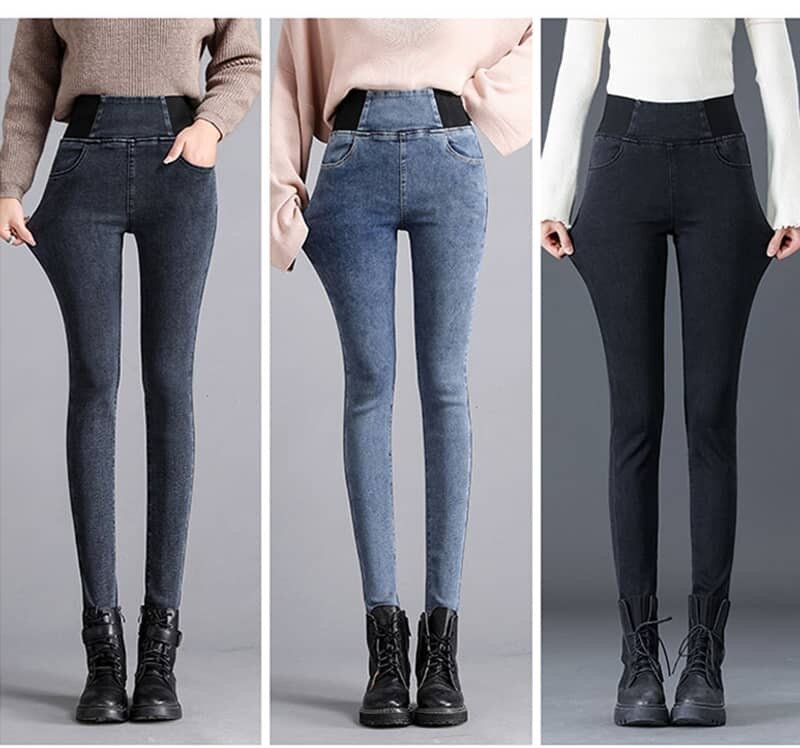 Jeans taille haute tendance