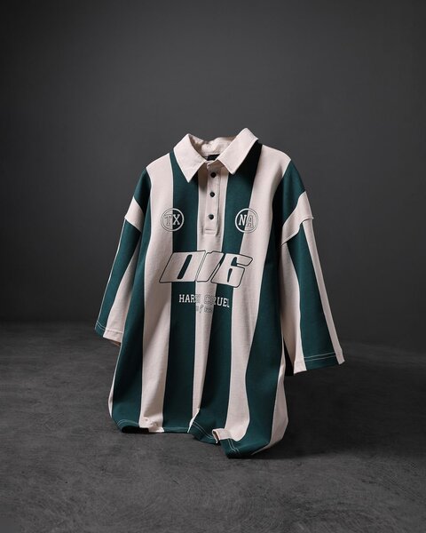 Polo Rayé Sportif Décontracté