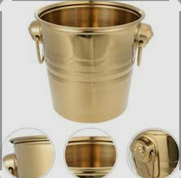 Seau à champagne doré