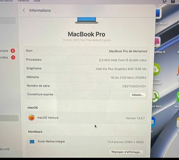 MacBook Pro 13" 2017