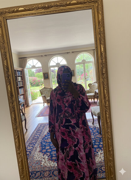 Robe Colorée en Tissu Africain