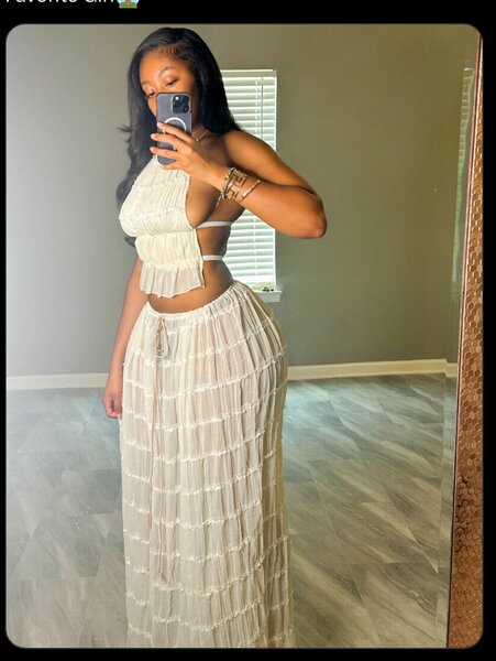 Elegant White Two-Piece Set