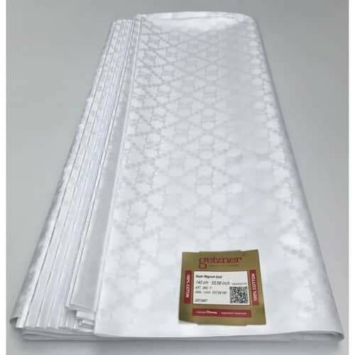 Tissu damassé blanc élégant