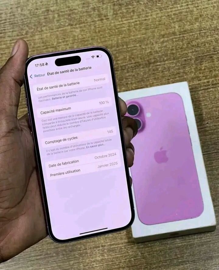 iPhone 16 simple rose 128 Go