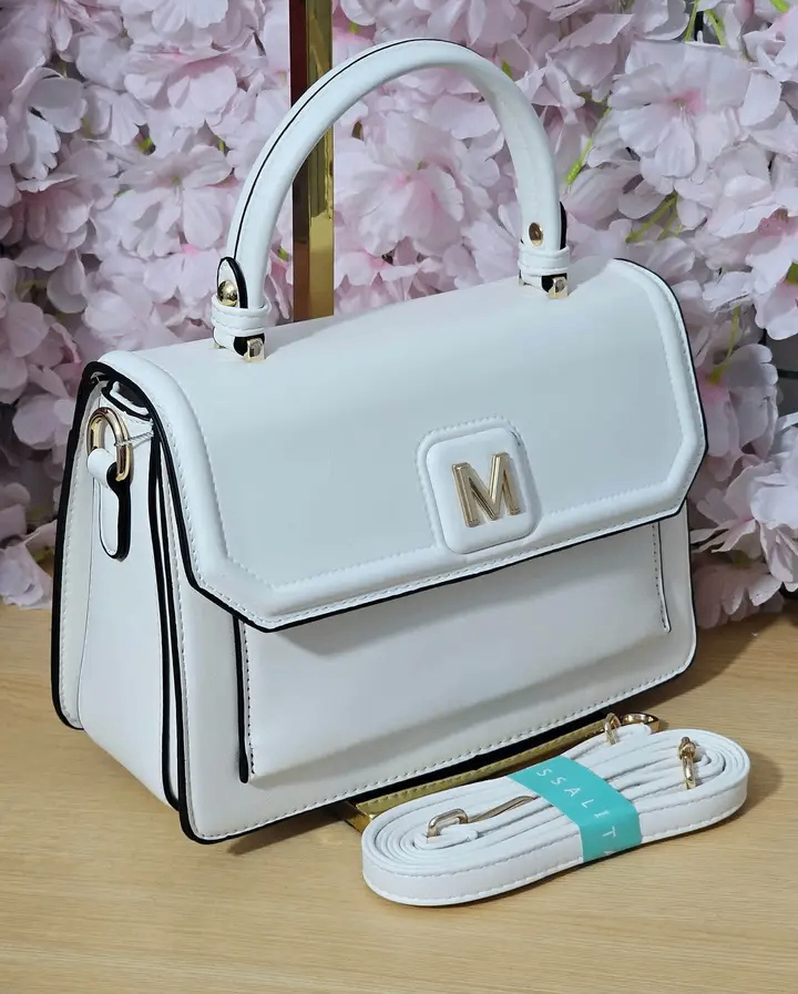 Sac à main élégant blanc