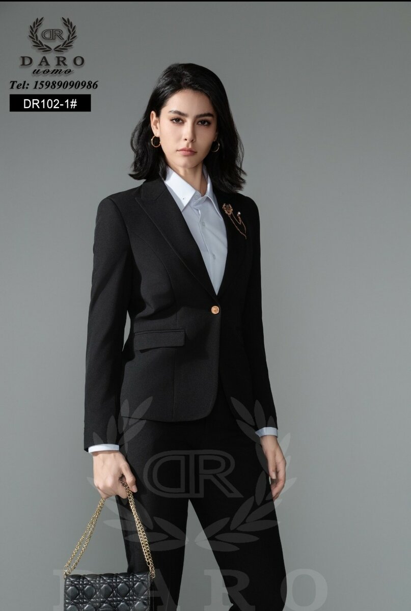 Costume Femme Élégant Deux Pièces