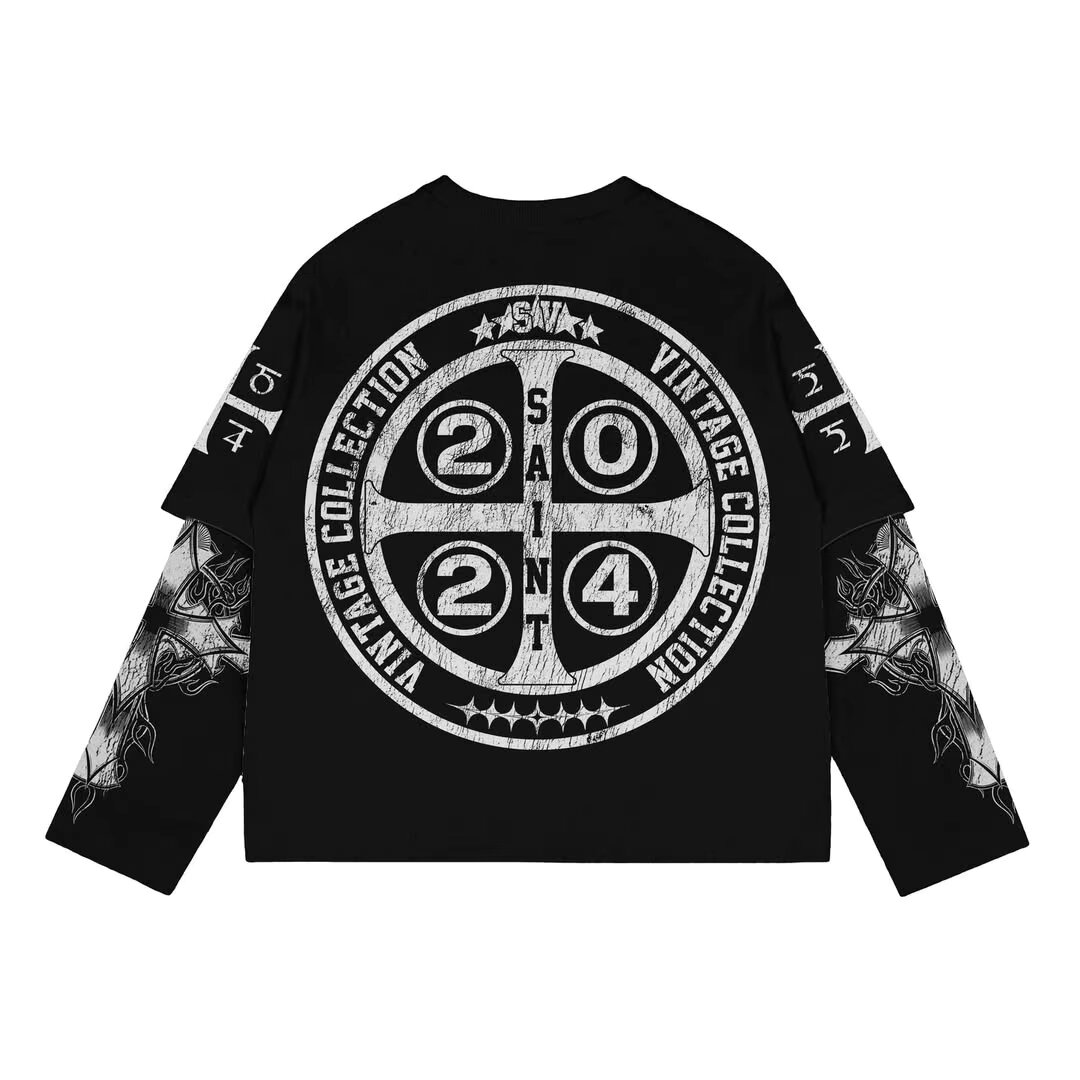 Sweatshirt Vintage Noir 2024