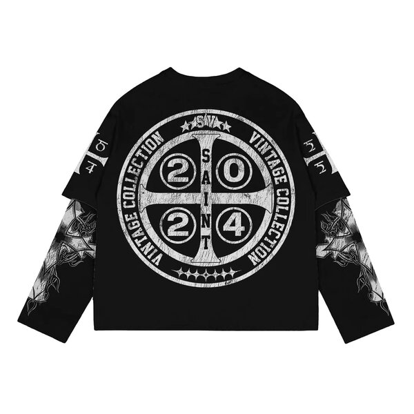 Sweatshirt Vintage Noir 2024