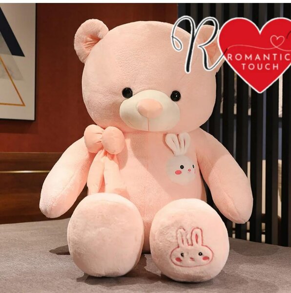 Gros Ours Peluche Rose (90cm)
