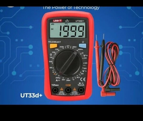 Multimètre numérique UT33D+