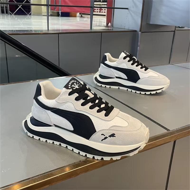 Baskets tendance multicolores