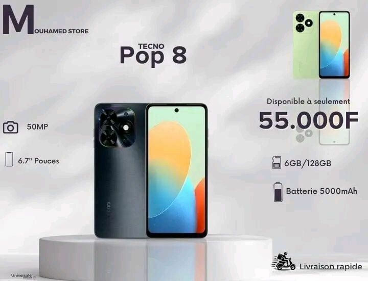Smartphone Tecno Pop 8