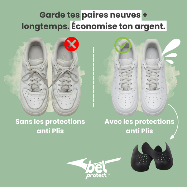 Protections anti-plis pour chaussures