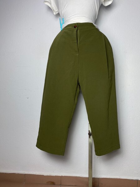 Pantalon vert décontracté femme