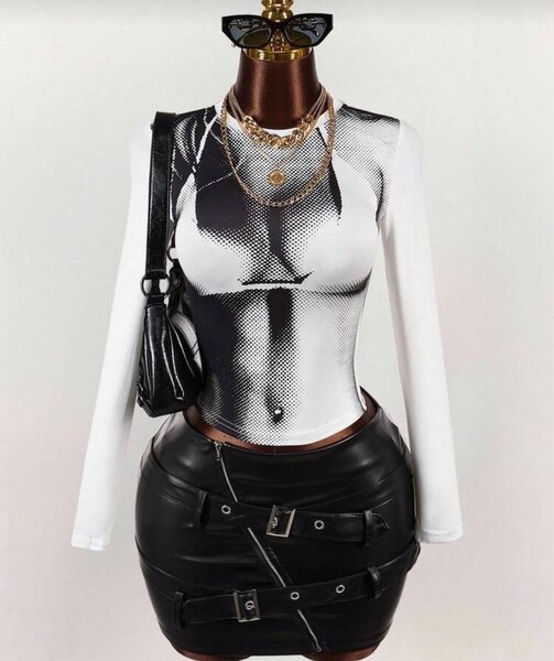 Robe Bodycon Noire et Blanche