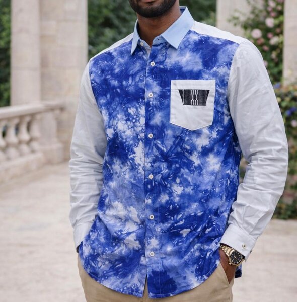 Chemise colorée tendance homme