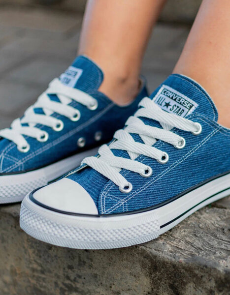 All Star en toile bleue