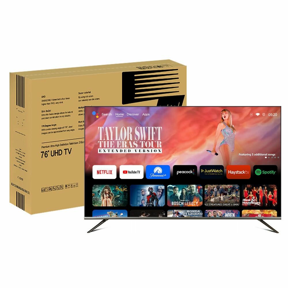 Smart TV UHD 76'' 4K Android