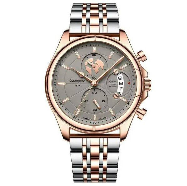 Montre homme Bedelgar acier et rose