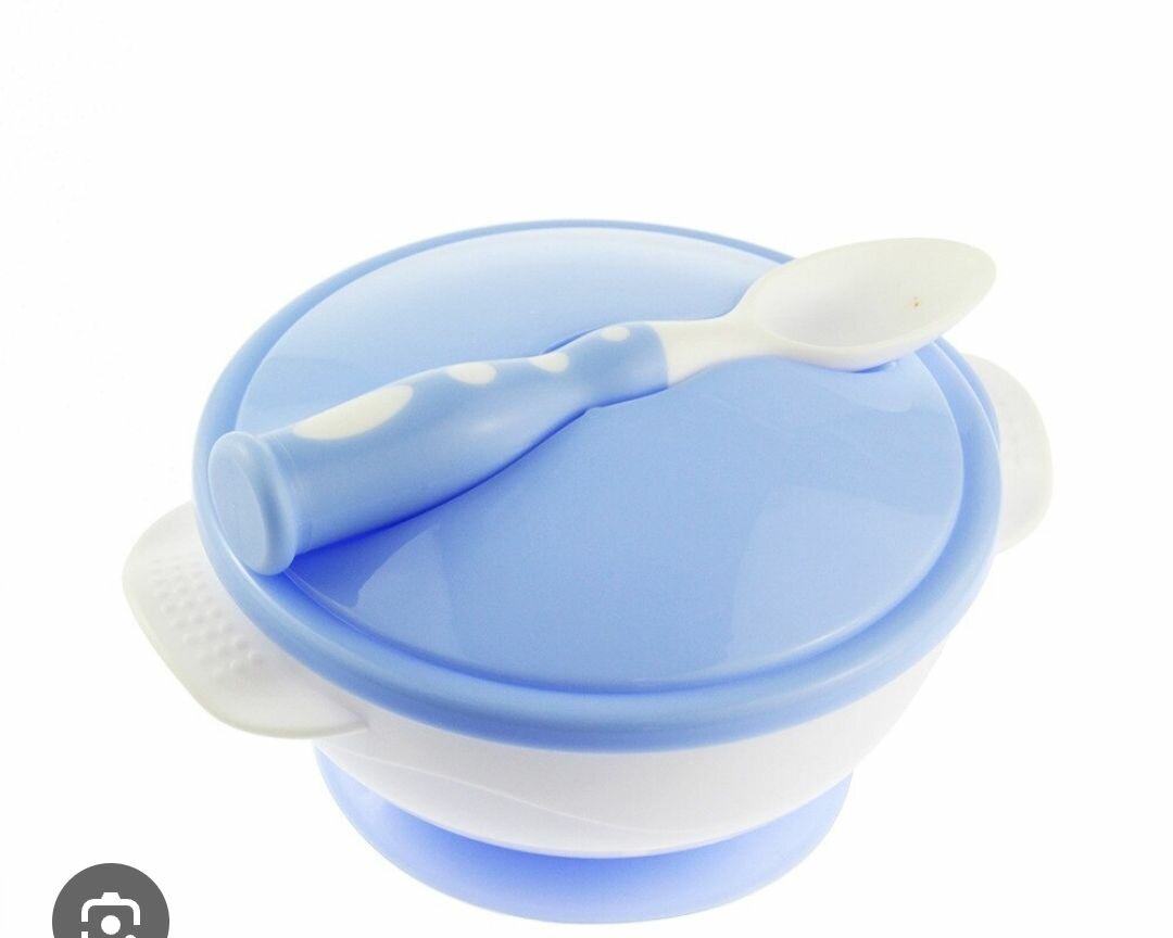 Set repas bébé avec couvercle