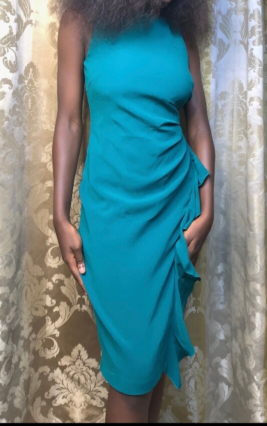 Robe turquoise élégante