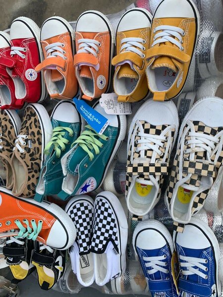 Baskets colorées tendance