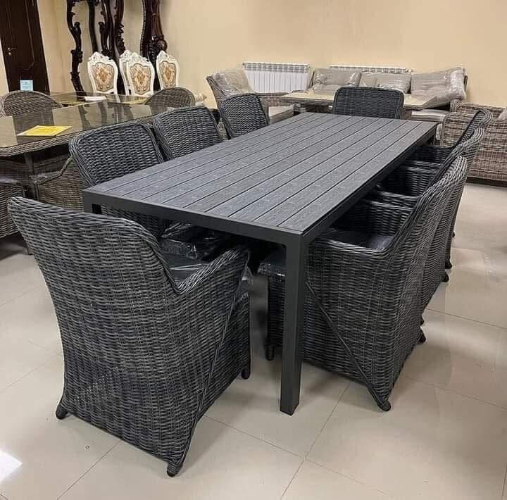 Salon de jardin en rotin moderne