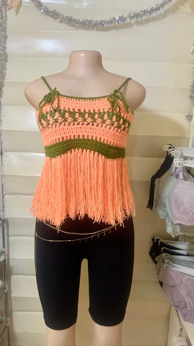 Débardeur bohème crochet