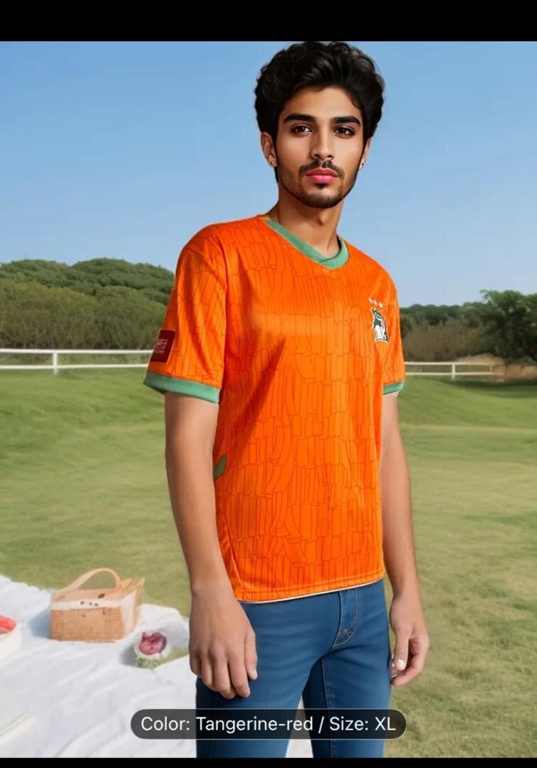 Maillot de football orange