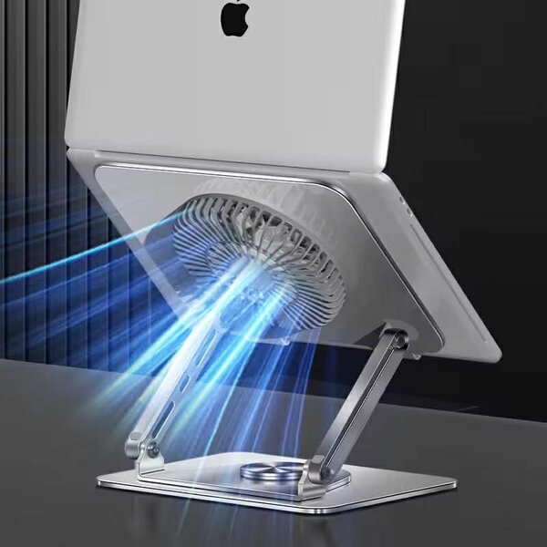 Support ordinateur avec ventilateur