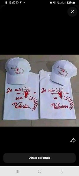 Ensemble T-shirt et Casquette Valentin