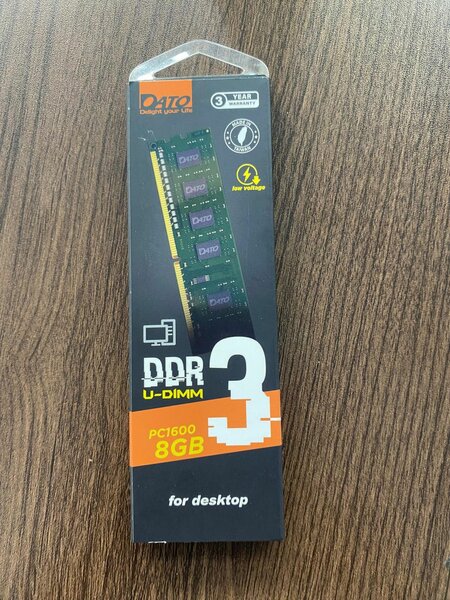 Mémoire RAM DDR3 8GB 1600MHz