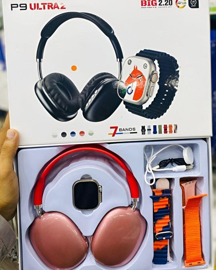 Casque et Montre Smart P9 Ultra