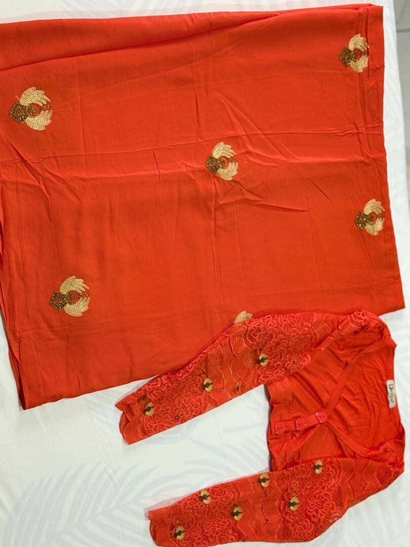 Sari Éthniques en Coton Floral