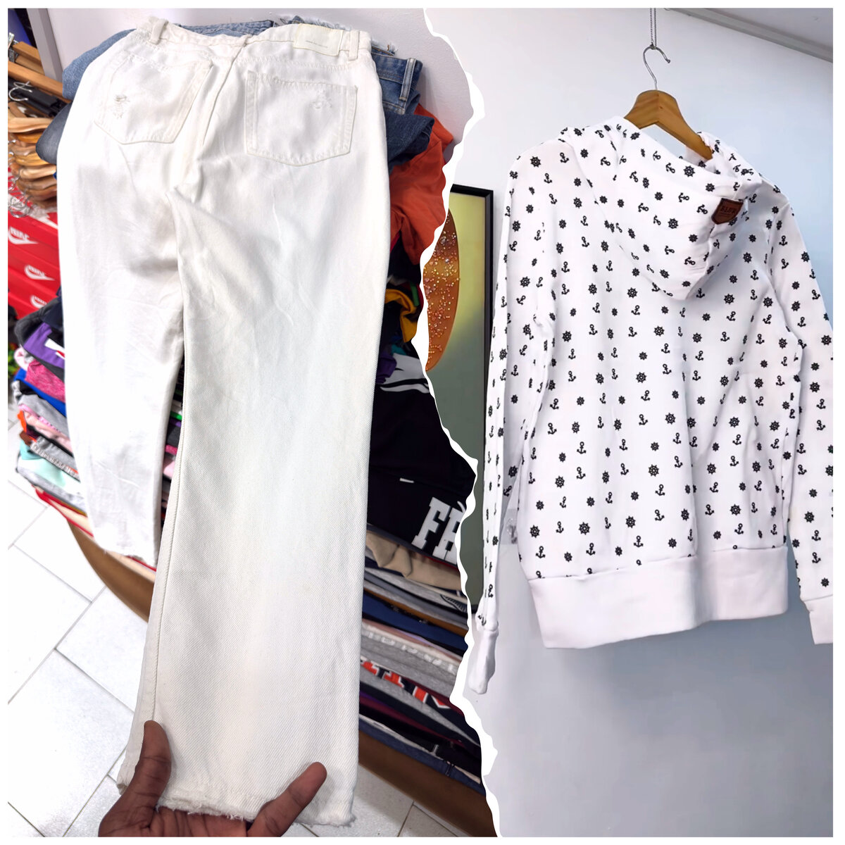 Jeans White+pullovers