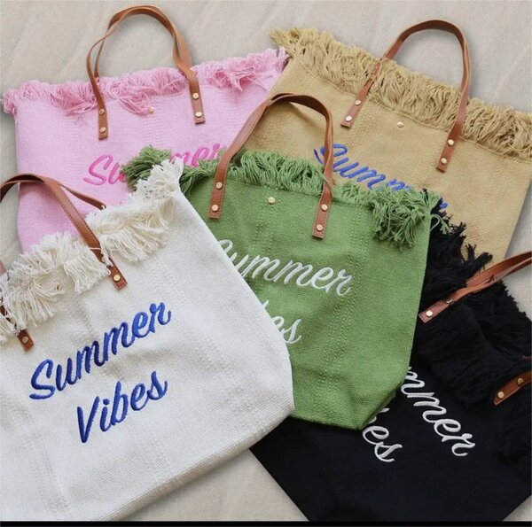 Sac en jute "Summer Vibes"