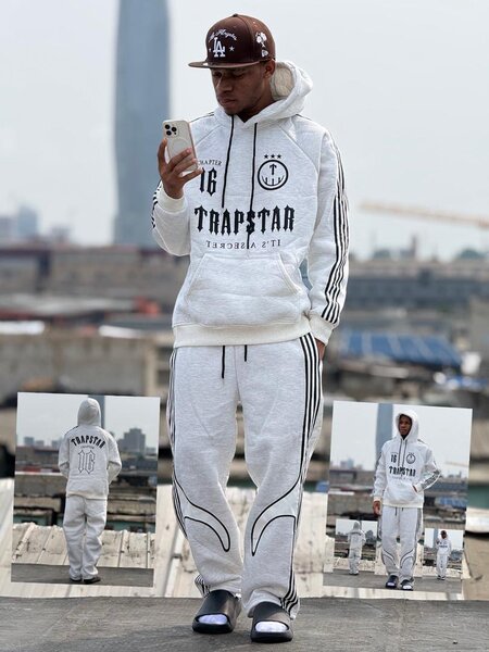 Ensemble survêtement Trapstar gris homme