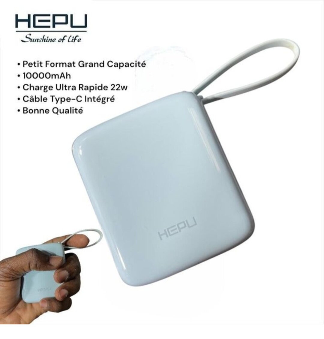 Chargeur Portable HEPU 10000mAh