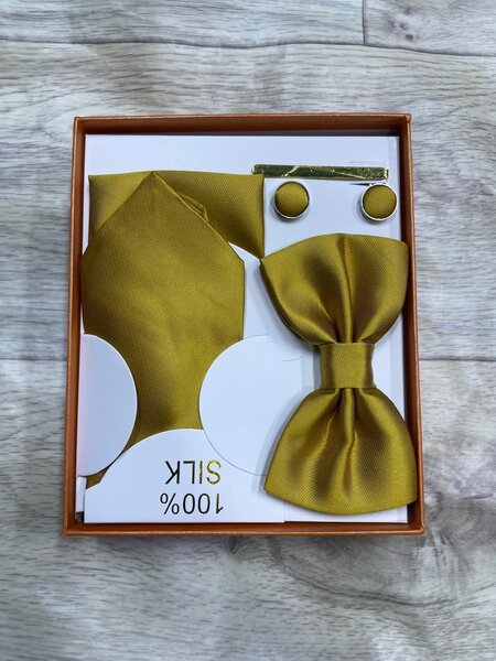 Set noeud papillon en soie