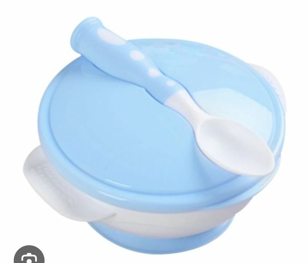 Set repas bébé avec couvercle