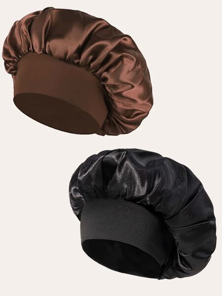 Bonnet en satin réversible