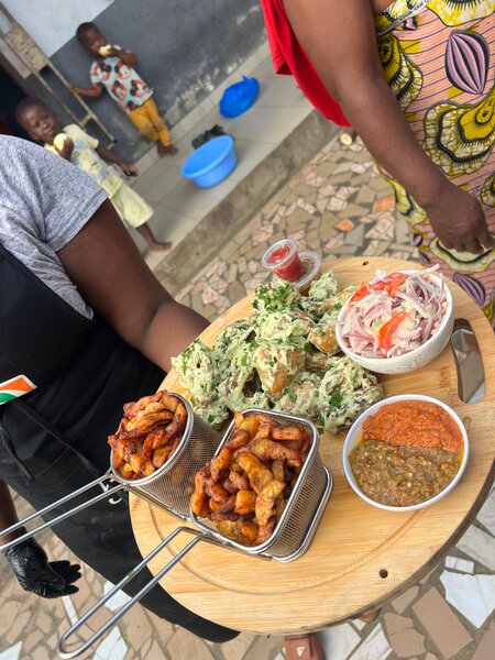 1 poulet et demi + alloco + aT