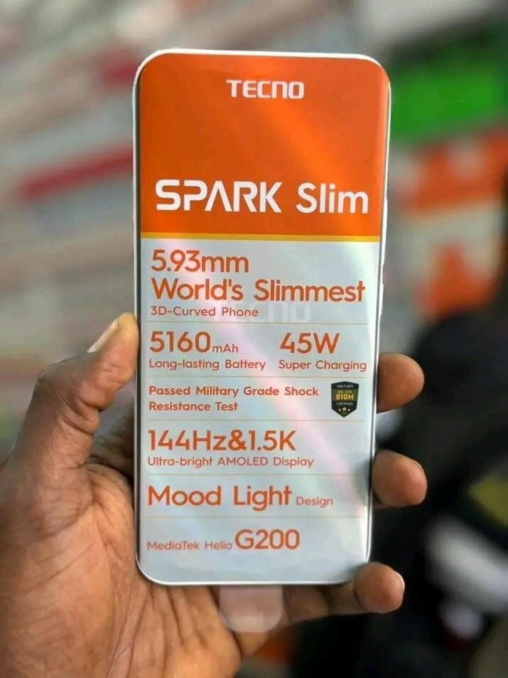 Smartphone Tecno Spark Slim