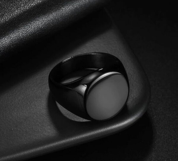 Bague homme en acier inoxydable