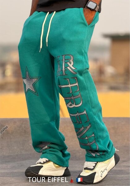 Pantalon de survêtement vert homme