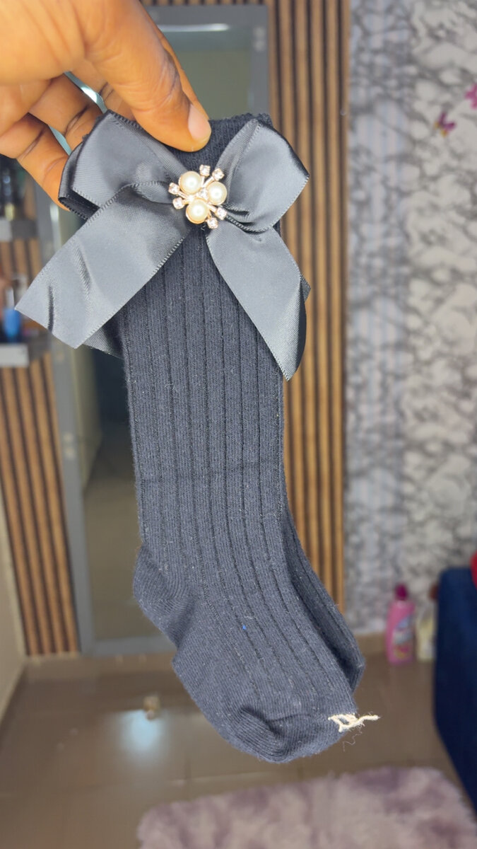 Chaussettes élégantes avec nœud