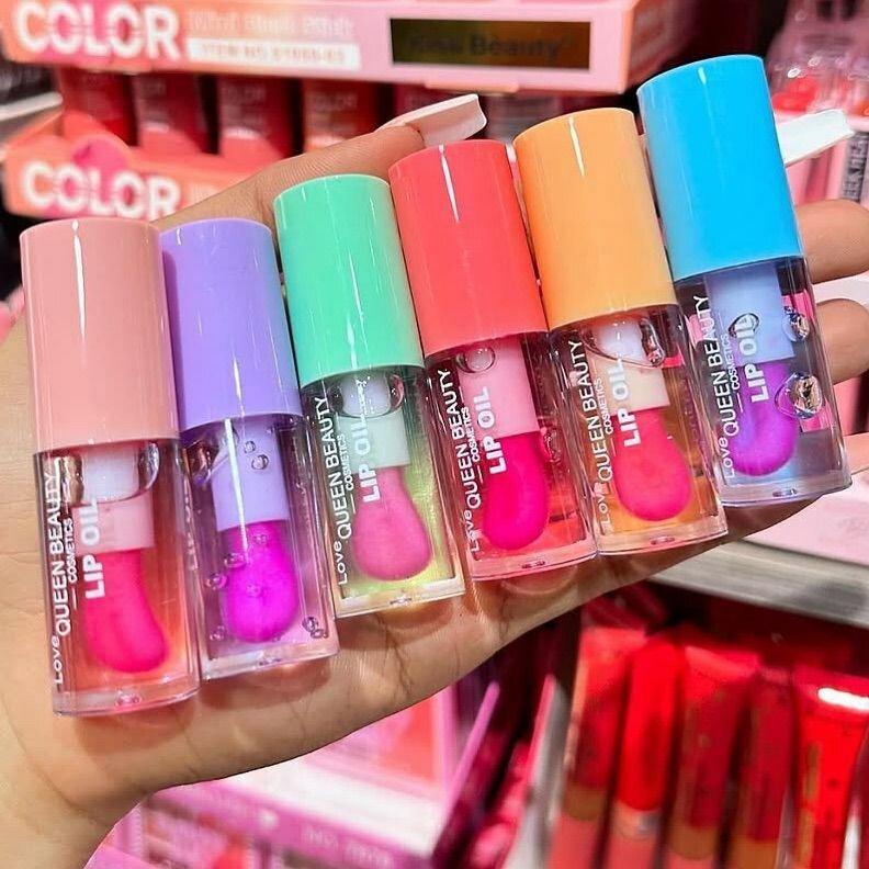 Ensemble de gloss lèvres brillants