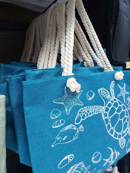 Cabas de plage tortue