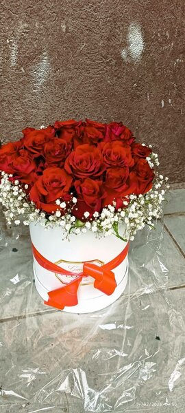 Boîte de Roses Rouges