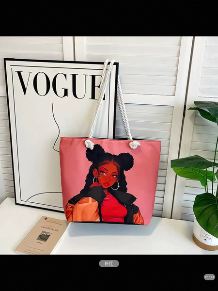 Sac cabas illustré tendance